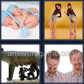 4 Immagini 1 Parola 7 lettere GEMELLI