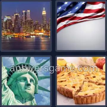4 Immagini 1 Parola 7 lettere AMERICA