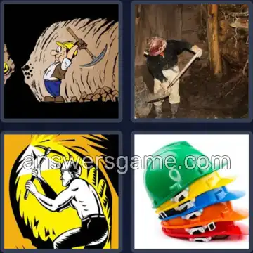 4 Immagini 1 Parola 7 lettere MINIERA