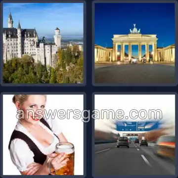 4 Immagini 1 Parola 8 lettere GERMANIA