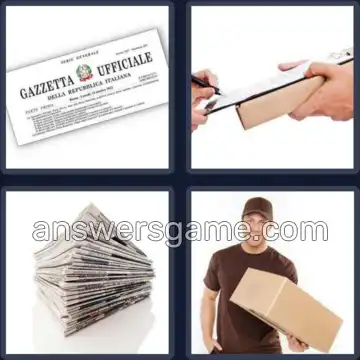 4 Immagini 1 Parola 8 lettere CORRIERE