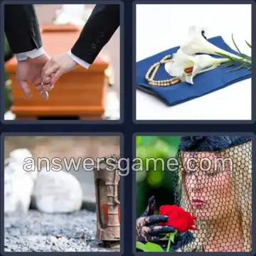 4 Immagini 1 Parola 8 lettere FUNERALE