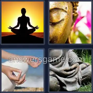 4 Immagini 1 Parola 8 lettere MEDITARE