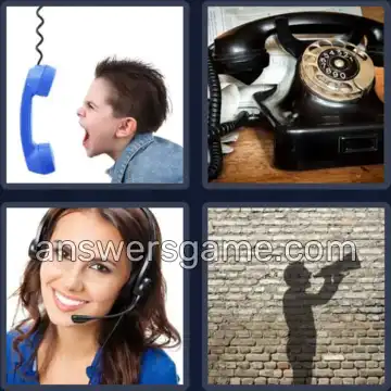 4 Immagini 1 Parola 8 lettere CHIAMARE