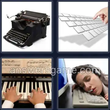 4 Immagini 1 Parola 8 lettere TASTIERA
