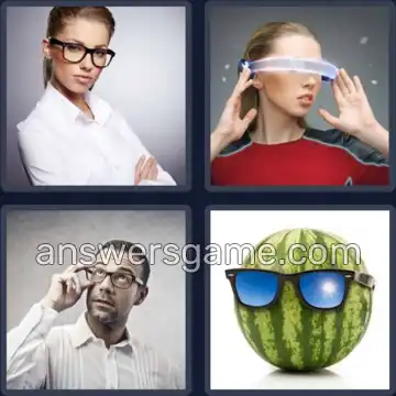 4 Immagini 1 Parola 8 lettere OCCHIALI
