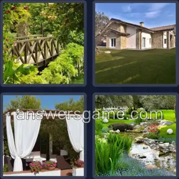 4 Immagini 1 Parola 8 lettere GIARDINO