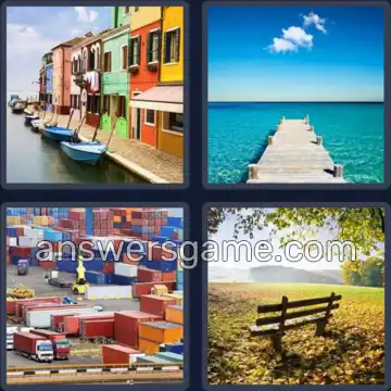 4 Immagini 1 Parola 8 lettere BANCHINA