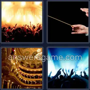 4 Immagini 1 Parola 8 lettere CONCERTO