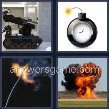 4 Immagini 1 Parola 8 lettere DETONARE