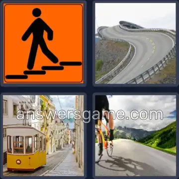 4 Immagini 1 Parola 8 lettere PENDENZA