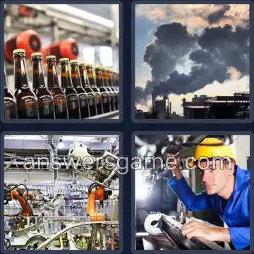 4 Immagini 1 Parola 8 lettere FABBRICA