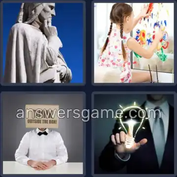 4 Immagini 1 Parola 8 lettere CREATIVO