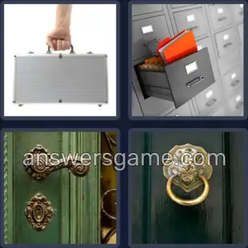 4 Immagini 1 Parola 8 lettere MANIGLIA