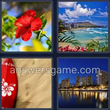 4 Immagini 1 Parola 8 lettere HONOLULU