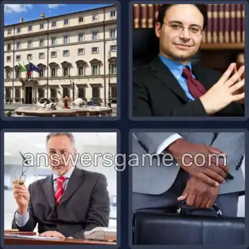 4 Immagini 1 Parola 8 lettere MINISTRO