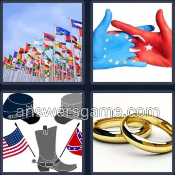 4 Immagini 1 Parola 8 lettere ALLEANZA