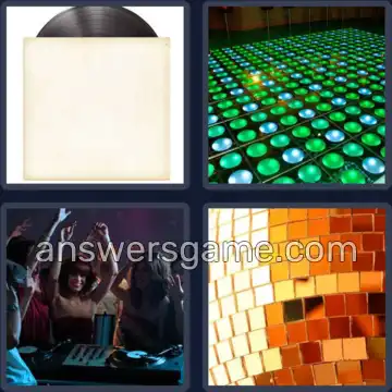 4 Immagini 1 Parola 9 lettere DISCOTECA
