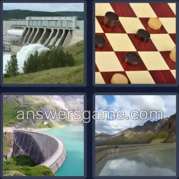 4 Plaatjes 1 Woord 3 letters DAM