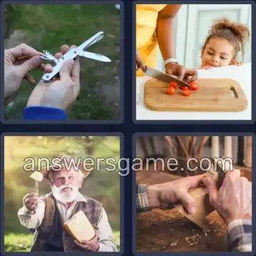 4 Plaatjes 1 Woord 3 letters MES