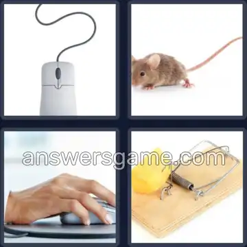 4 Plaatjes 1 Woord 4 letters MUIS