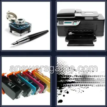 4 Plaatjes 1 Woord 4 letters INKT