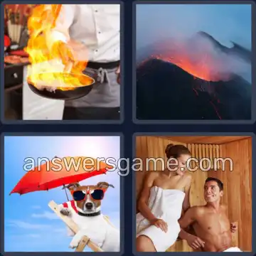 4 Plaatjes 1 Woord 4 letters HEET