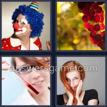 4 Plaatjes 1 Woord 4 letters ROOD