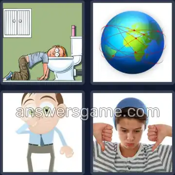 4 Plaatjes 1 Woord 4 letters NAAR