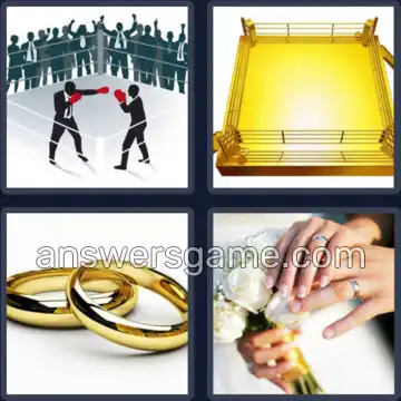 4 Plaatjes 1 Woord 4 letters RING