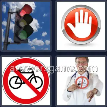 4 Plaatjes 1 Woord 4 letters STOP