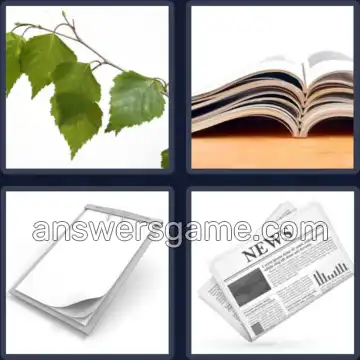 4 Plaatjes 1 Woord 4 letters BLAD