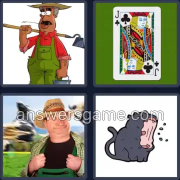 4 Plaatjes 1 Woord 4 letters BOER