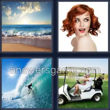 4 Plaatjes 1 Woord 4 letters GOLF