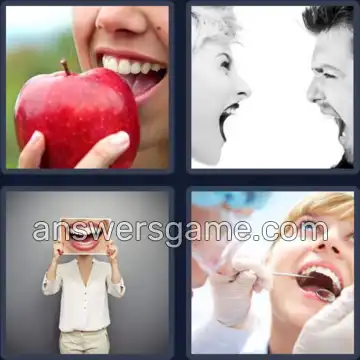 4 Plaatjes 1 Woord 4 letters MOND