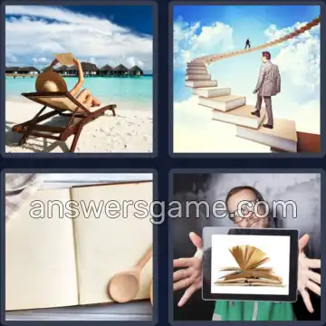 4 Plaatjes 1 Woord 4 letters BOEK