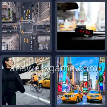 4 Plaatjes 1 Woord 4 letters TAXI