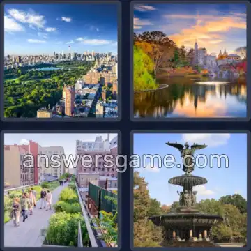 4 Plaatjes 1 Woord 4 letters PARK