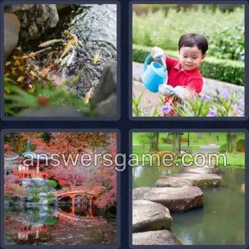 4 Plaatjes 1 Woord 4 letters TUIN