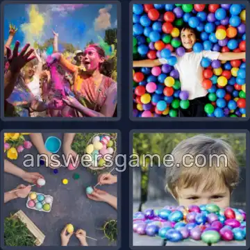 4 Plaatjes 1 Woord 4 letters BONT