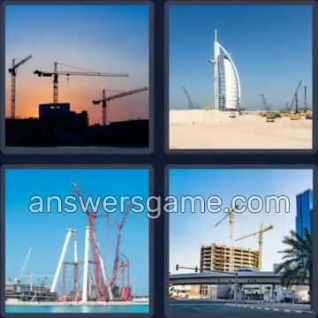 4 Plaatjes 1 Woord 4 letters BOUW