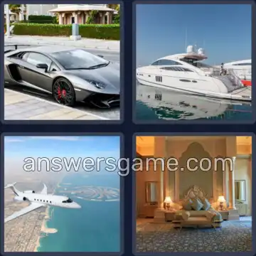 4 Plaatjes 1 Woord 4 letters LUXE