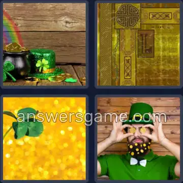 4 Plaatjes 1 Woord 4 letters GOUD