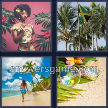 4 Plaatjes 1 Woord 4 letters PALM