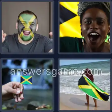 4 Plaatjes 1 Woord 4 letters VLAG