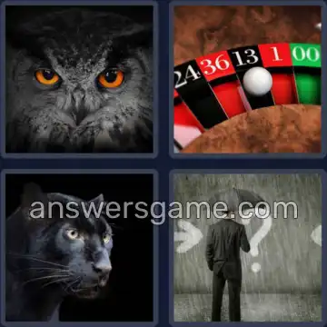 4 Plaatjes 1 Woord 5 letters ZWART