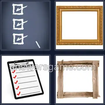 4 Plaatjes 1 Woord 5 letters LIJST