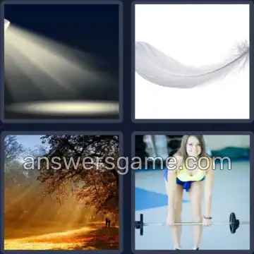 4 Plaatjes 1 Woord 5 letters LICHT