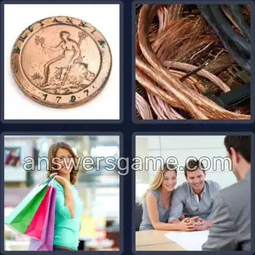 4 Plaatjes 1 Woord 5 letters KOPER