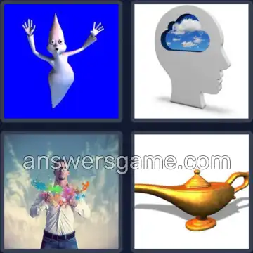 4 Plaatjes 1 Woord 5 letters GEEST